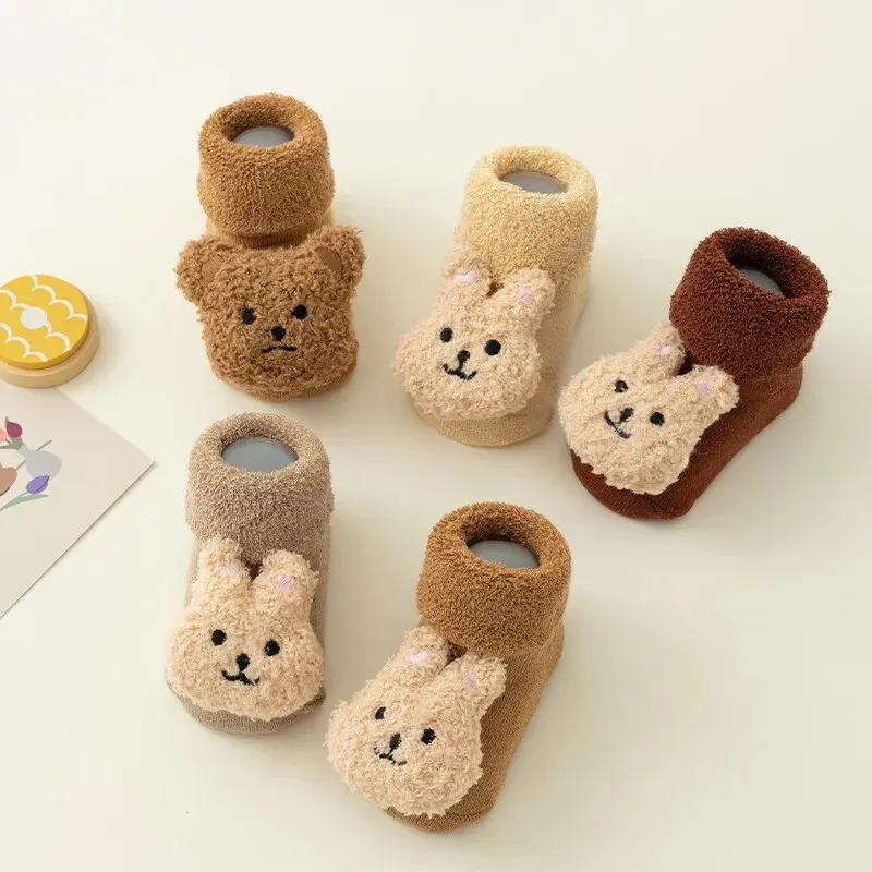 Autumn and Winter Fashion Simp - Unisex Baby Socks Non Slip 评论和价格